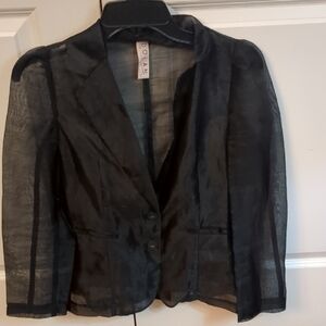 DOLAN Black Sheer Women's Blazer